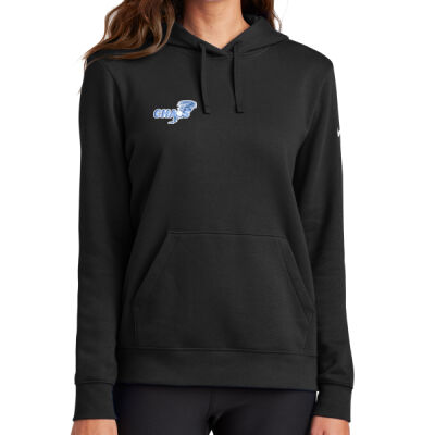 Chaos - Ladies Club Fleece Sleeve Swoosh Pullover Hoodie Thumbnail